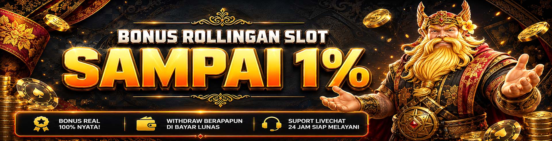 Bonus Rollingan SLOT 1%